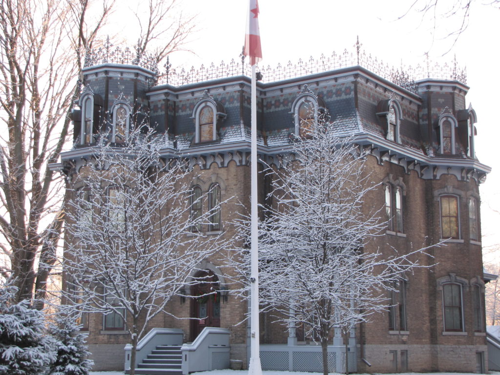 Glanmore National Historic Site in the winter